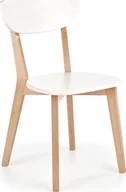 Krzesła - Elior Krzesło kuchenne Fine - białe - miniaturka - grafika 1