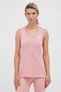 Koszulki sportowe damskie - The North Face top treningowy Flex kolor różowy - grafika 1