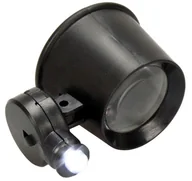 Mikroskopy i lupy - Lupa zegarmistrzowska 10x z oświetleniem LED do precyzyjnej pracy - miniaturka - grafika 1