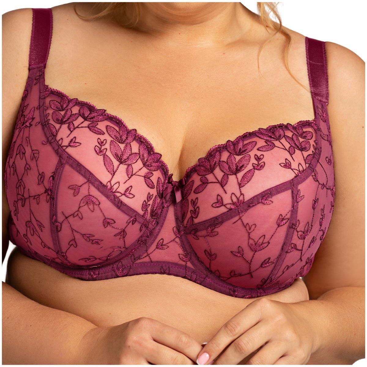 Biustonosz Nessa NEL soft burgund - 70G