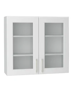 Szafka Wisząca Witrynowa Alto 80X72 Cm Mdf Mdf Jasny Szary - Szafki kuchenne - miniaturka - grafika 1