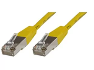 MicroConnect RJ-45/RJ-45 kat.6 F/UTP Żółty 0.25m B-FTP60025Y - Patchcordy - miniaturka - grafika 1