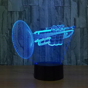 Lampka Na Biurko Trąbka Bluess 16 Kolorów Led Plexido - Lampy pozostałe - miniaturka - grafika 1