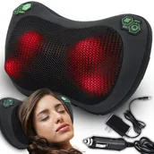 Masażery - Masażer karku Shiatsu, masażer karku i pleców z funkcją podgrzewania, masaż wibracyjny dla ulgi w bólu i głębokiego relaksu - Retoo - miniaturka - grafika 1