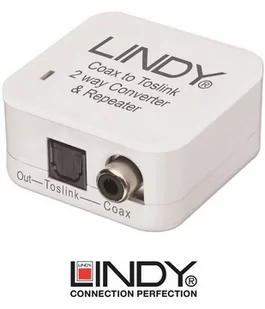Lindy Adapter AV Audiokonverter Coaxial/Optisch Konver SPDIF 70411 - Adaptery i przejściówki - miniaturka - grafika 3