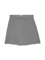 Spódnice - Vero Moda Spódnica mini Saba 10325944 Szary Regular Fit - miniaturka - grafika 1