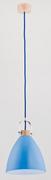 Lampy sufitowe - Alfa Lampa wisząca zwis oprawa Hermina 1x60W E27 niebieska 9646 - miniaturka - grafika 1