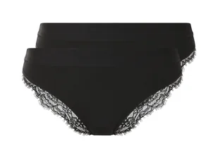 esmara® Majtki figi damskie, 2 pary (Czarny, XS (32/34)) - Majtki damskie - miniaturka - grafika 1