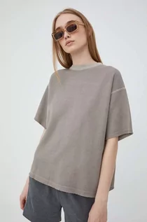 Koszulki i topy damskie - Reebok Classic t-shirt damski kolor szary - grafika 1