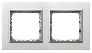 LEDart 2-krotna, pozioma i pionowa - Ospel SONATA R-2RAC/35/38, kolor aluminium, grubość 4 mm - Klawisze i ramki - miniaturka - grafika 1