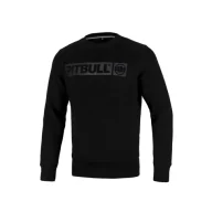 Bluzy sportowe męskie - Pit Bull Bluza Bez Kaptura Hilltop Crewneck Black - miniaturka - grafika 1