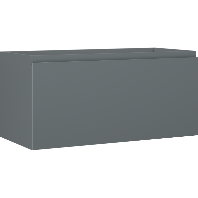 Mexen Orio szafka łazienkowa podumywalkowa 100 cm, 1 szuflada, grafit mat - 91A10-10047-1-BF66