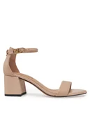 Sandały damskie - Tommy Hilfiger Sandały FW0FW08673 Beżowy - miniaturka - grafika 1