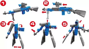Karabin pistolet transformers dla dzieci EDDY TOYS 2w1 - Zabawki militarne Karabin pistolet transformers dla dzieci EDDY TOYS 2w1 - Zabawki militarne - miniaturka - grafika 3