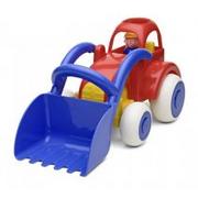 Samochody i pojazdy dla dzieci - Viking Toys Pojazd spychacz z figurką Jumbo - miniaturka - grafika 1