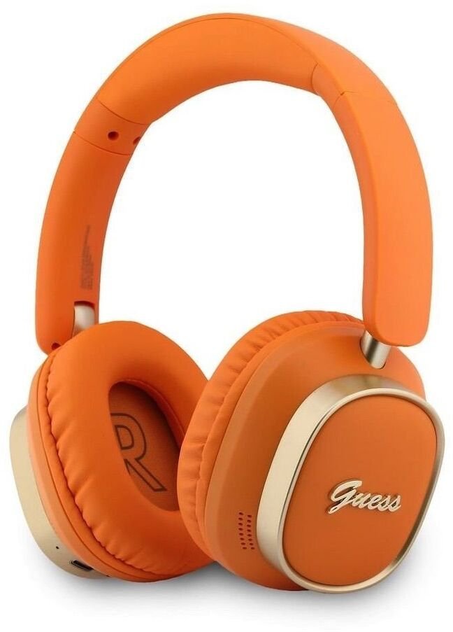 Guess Bluetooth ENC Rectangle Metal Script pomarańczowy