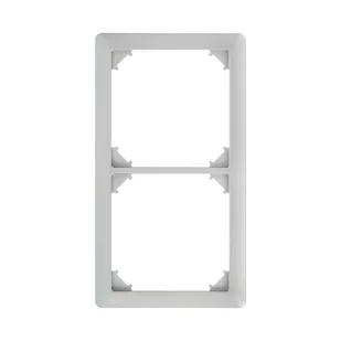 LEDart LEXMAN podwójna SLIM srebrny LEXMAN - Wyłączniki światła i elektryczne - miniaturka - grafika 1