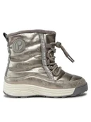 Buty dla dziewczynek - Pepe Jeans Śniegowce PGS50193 Srebrny - miniaturka - grafika 1