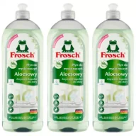 Środki do zmywarek - Frosch Płyn do mycia naczyń aloesowy Zestaw 3 x 750 ml - miniaturka - grafika 1