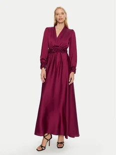 Rinascimento Sukienka wieczorowa CFC0120276003 Bordowy Regular Fit - Sukienki - miniaturka - grafika 1