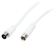 Złącza, przejściówki, adaptery - Przyłącze antenowe 3m wtyk F / wtyk ant.  4377 - miniaturka - grafika 1