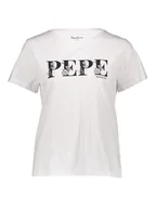 Koszulki i topy damskie - Pepe Jeans Koszulka w kolorze białym - miniaturka - grafika 1