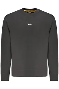 HUGO BOSS MĘSKA BLUZA Z ROZPINANYM NA ZAMEK CZARNA - Bluzy męskie - miniaturka - grafika 1