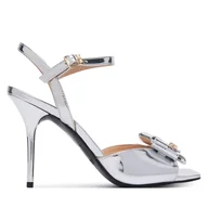 Sandały damskie - Sandały LOVE MOSCHINO JA16069G0OJE090B Srebrny - miniaturka - grafika 1