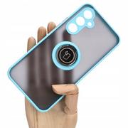 Etui i futerały do telefonów - Bizon Etui Case Hybrid Ring do Galaxy A54 5G, błękitne - miniaturka - grafika 1