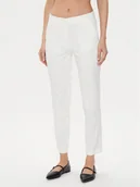 Spodnie damskie - Sisley Spodnie materiałowe 4GV3L5AH6 Écru Regular Fit - miniaturka - grafika 1