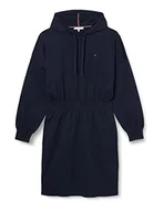 Sukienki - Tommy Hilfiger Damska elastyczna sukienka z kapturem Ctn, ołówkowa bluza z kapturem, sweter, pustynne niebo, 3XL, Pustynne niebo, 3XL - miniaturka - grafika 1