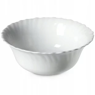 Salaterka szklana Auris 17 cm, biała - Miski i półmiski - miniaturka - grafika 1