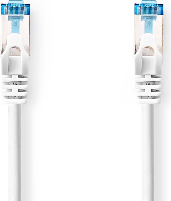 Kabel sieciowy CAT6a S/FTP RJ45 męski RJ45 męski 2,00 m Snagless Round LSZH White Label