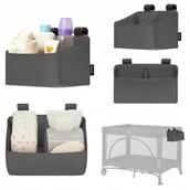 Organizery na łóżeczko - Organizer wiszący na łóżeczko przybornik Lionelo Sidepocket Small - miniaturka - grafika 1