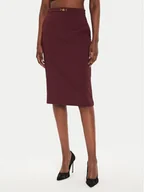 Spódnice - Elisabetta Franchi Spódnica ołówkowa GO-044-46E2 Bordowy Slim Fit - miniaturka - grafika 1