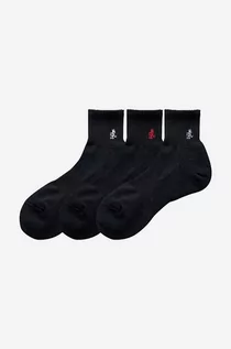 Skarpetki męskie - Gramicci skarpetki 3-pack Basic Short Socks męskie kolor czarny SX.M03-black - grafika 1
