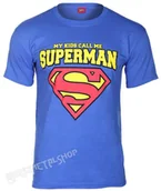 Koszulki męskie - koszulka SUPERMAN - MY KIDS CALL ME-M - miniaturka - grafika 1
