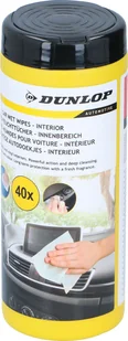 Chusteczki nawilżające do czyszczenia kokpitu DUNLOP x40 - Akcesoria do mycia samochodu - miniaturka - grafika 1