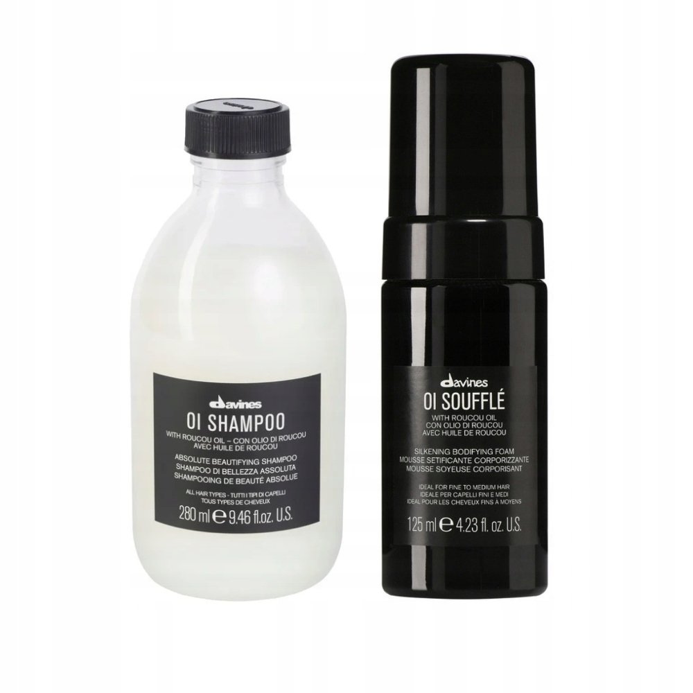 Davines Oi Szampon 280ml Souffle Pianka b/s 125ml nawilżenie i objętość