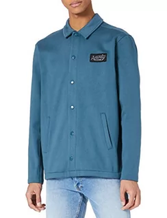 Bluzy męskie - Hurley Męska bluza M Therma Protect Coaches Jkt niebieski Zielony popiół XXL CU0768 - grafika 1