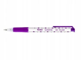 TOMA Długopis S-Fine automatyczny fioletowy TO-069 8 - Długopisy - miniaturka - grafika 2