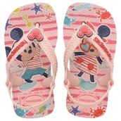 Buty dla dziewczynek - Havaianas Unisex Baby Disney Classics II japonki, różowy/czerwony, 7 UK dziecko, Różowy czerwień, 7 UK Child - miniaturka - grafika 1