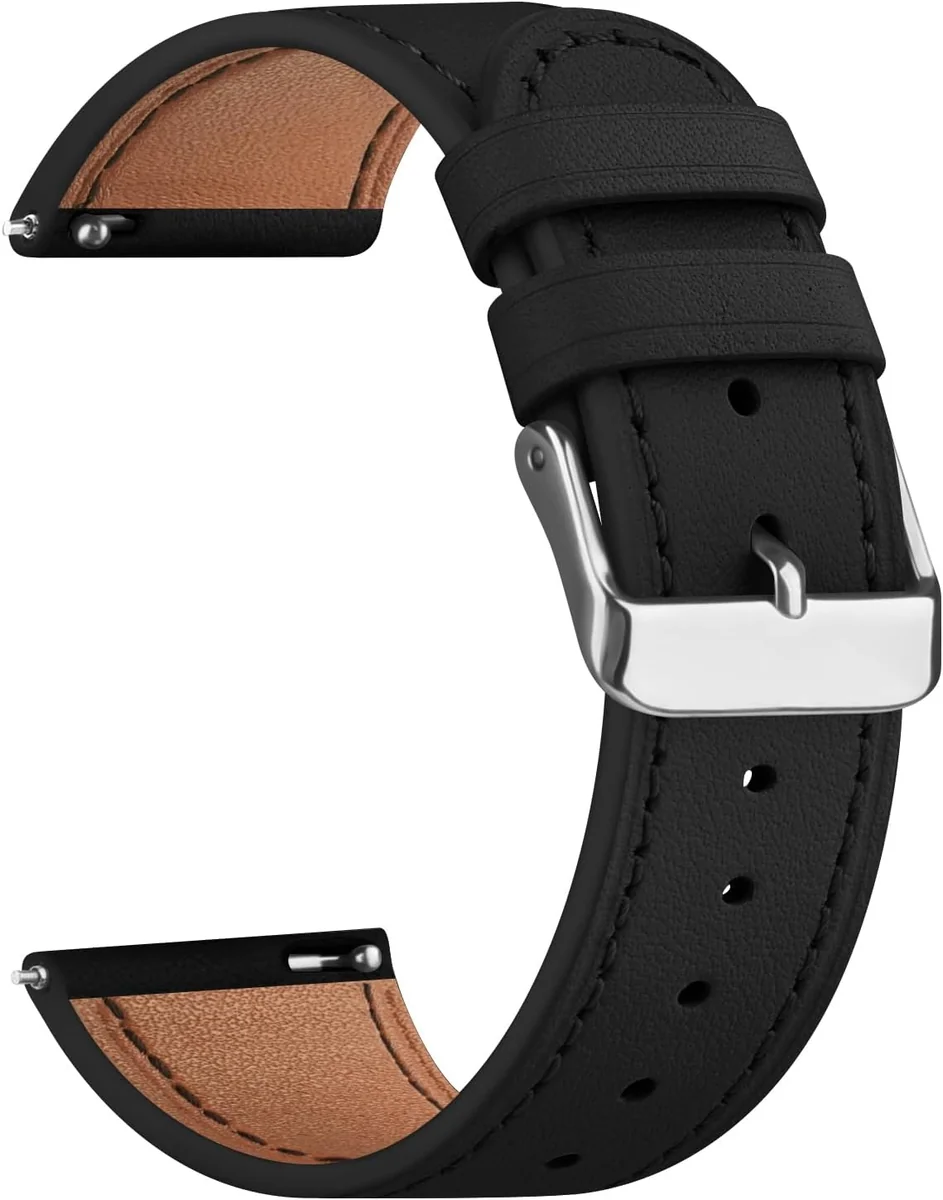 PASEK ZEGARKA 22 MM SKÓRZANY UNISEX TRWAŁY WYGODNY STYLOWY