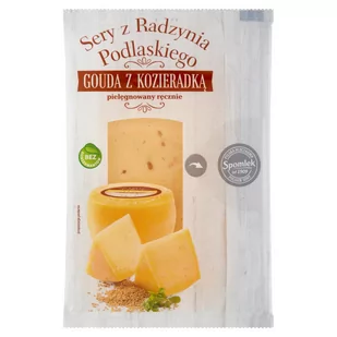 Sery z Radzynia Podlaskiego - Ser Gouda z kozieradką - Sery - miniaturka - grafika 1