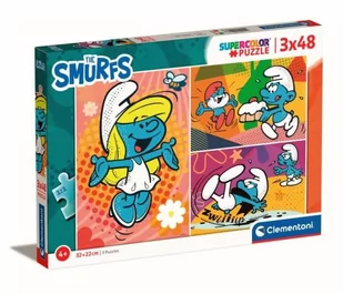 Puzzle Supercolor Smerfy 3x48 elementów - Puzzle - miniaturka - grafika 1