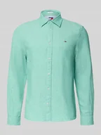 Koszule męskie - Koszula casualowa o kroju regular fit z mieszanki lnu i bawełny - miniaturka - grafika 1