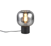 Lampy stojące - Trio DIVA 519800132 lampa stołowa czarna podstawa dymiony klosz 1xE27 - miniaturka - grafika 1