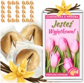 Pieczywo chrupkie - Ciasteczka z Wróżbą 100 szt. Dzień Kobiet 8 Marca Prezent dla Niej dla Mamy - miniaturka - grafika 1