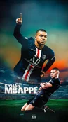 Podkładki pod mysz - PODKŁADKA POD MYSZ Z Nadrukiem 22x18 cm Kylian Mbappe PSG Tekst Prezent - miniaturka - grafika 1
