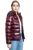 Kurtki damskie - Kurtka Damska Wrangler Short Puffer Tawny Port W4N1V0X7O-Xs - miniaturka - grafika 1